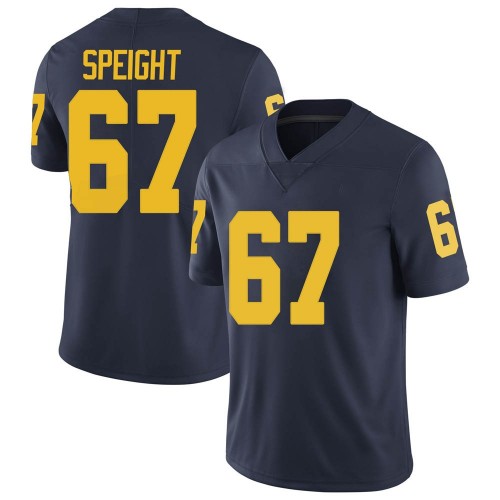 Jess Speight Michigan Wolverines Youth NCAA #67 Navy Limited Brand Jordan College Stitched Football Jersey UMG2254BI